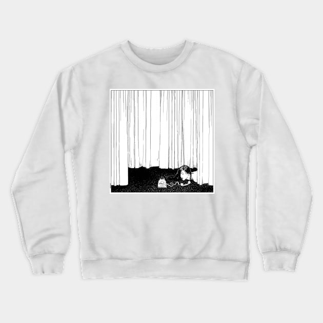 asc 536_La mise en scène ( I'll be late tonight darling) Crewneck Sweatshirt by apolloniasaintclair